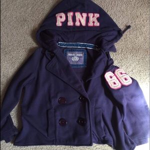 University of pink peacoat